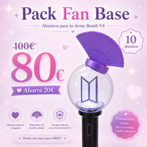 Pack 10 toppers "Abanico"